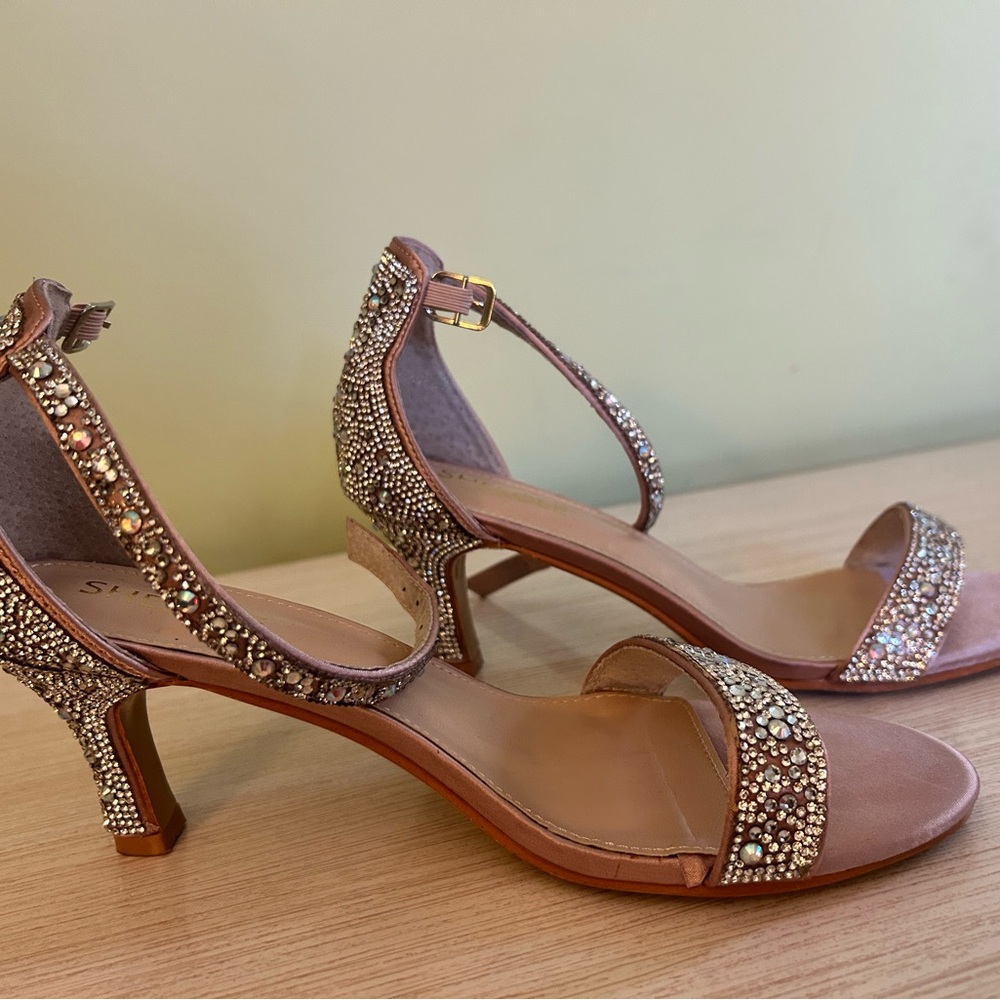 Elegant Rhinestone Embellished Heels